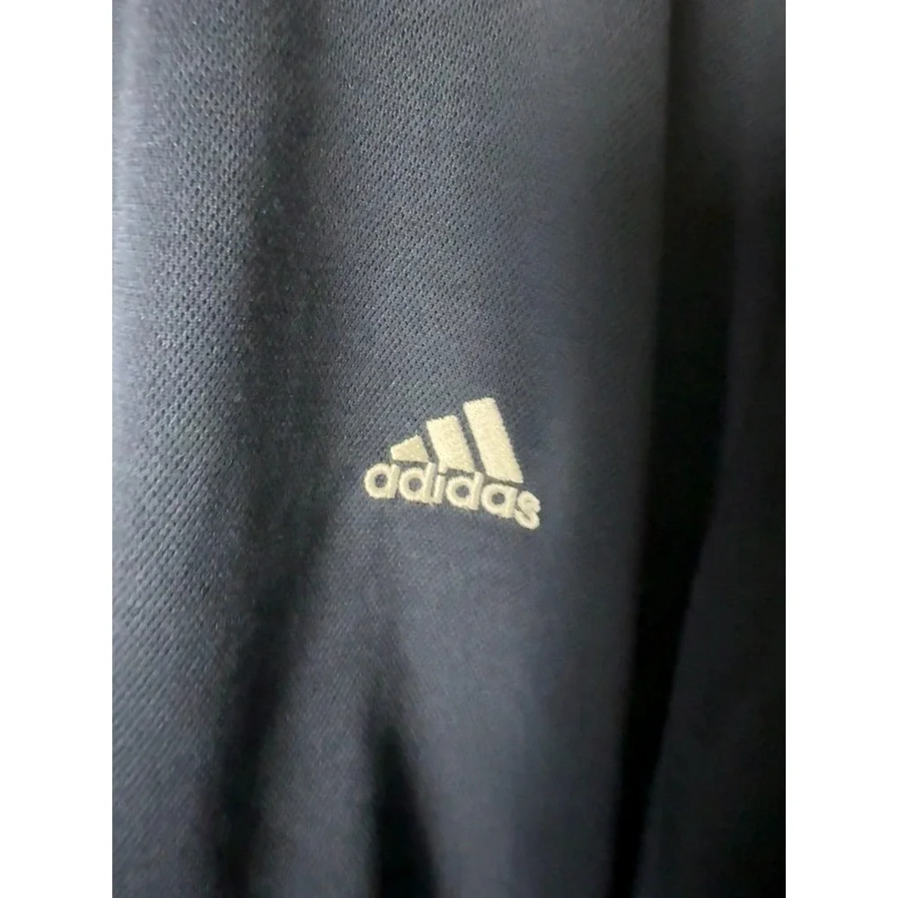 Adidas Shirt Longsleeve Men's XL Pullover Crewneck Blue 3-Stripes